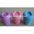 hot sale candy color engraved food great silicone cup